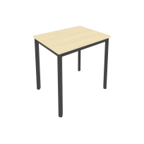 Slim Стол офисный на металлокаркасе С.СП-2.1 Белый/Чёрный металл 780×600×750
