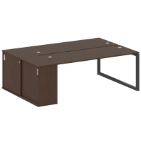 Metal System Quattro Р. ст. с шкафом-купе на О-образном м/к 50БО.РС-СШК-1.5 Т Акация/Антрацит металл 2210*1475*750 Metal System Quattro Р. ст. с шкафом-купе на О-образном м/к 50БО.РС-СШК-1.5 Т Акация/Антрацит металл 2210*1475*750