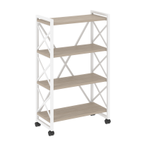 Loft Стеллаж на колесных опорах-4 полки VR.L-MST.K-4.8 Тиквуд тёмный/Чёрный металл 800×400×1334 Loft Стеллаж на колесных опорах-4 полки VR.L-MST.K-4.8 Тиквуд тёмный/Чёрный металл 800×400×1334