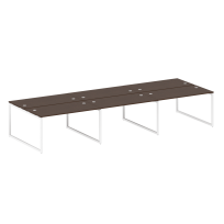 Metal System Quattro Р. ст. на 6 раб. места на О-образном м/к 40БО.СМ-6.3 Акация/Антрацит металл 4200*1475*750 Metal System Quattro Р. ст. на 6 раб. места на О-образном м/к 40БО.СМ-6.3 Акация/Антрацит металл 4200*1475*750