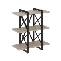 Loft Стеллаж на регулируемых опорах-3 полки VR.L-MST.O-3.4V Тиквуд тёмный/Чёрный металл 800×400×910 Loft Стеллаж на регулируемых опорах-3 полки VR.L-MST.O-3.4V Тиквуд тёмный/Чёрный металл 800×400×910
