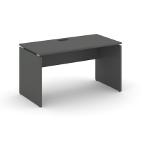 Стол офисный Style Project SN-D.SP-004 / Акация Лорка – Белый – Черная заглушка / 1580×600×750 Стол офисный Style Project SN-D.SP-004 / Акация Лорка – Белый – Черная заглушка / 1580×600×750