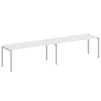 Metal System Quattro Р. ст. на 2 раб. места на П-образном м/к 40БП.СМ-2.5 Акация/Антрацит металл 3600*720*750 Metal System Quattro Р. ст. на 2 раб. места на П-образном м/к 40БП.СМ-2.5 Акация/Антрацит металл 3600*720*750