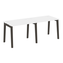 Onix Wood Рабочая станция OW.RS-2.1.7 Белый бриллиант/Дуб светлый/Белый металл 1960*720*750 Onix Wood Рабочая станция OW.RS-2.1.7 Белый бриллиант/Дуб светлый/Белый металл 1960*720*750