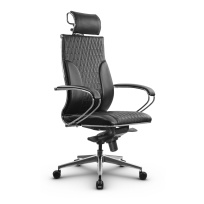 Кресло для руководителя Метта L 2c 44B/K_17839_Кожа перфорированная NewLeather - Черный_Кожа перфорированная NewLeather - Черный Кресло для руководителя Метта L 2c 44B/K_17839_Кожа перфорированная NewLeather - Черный_Кожа перфорированная NewLeather - Черный