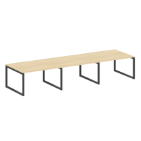 Metal System Quattro Перег. стол (3 столешницы) на О-оразном м/к 50БО.ПРГ-3.3 Акация/Антрацит металл 4200*1235*750 Metal System Quattro Перег. стол (3 столешницы) на О-оразном м/к 50БО.ПРГ-3.3 Акация/Антрацит металл 4200*1235*750