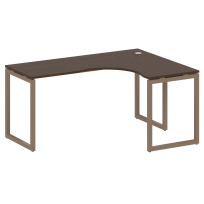 Metal System Quattro Стол криволинейный правый на О-образном м/к 40БО.СА-4 (R) Акация/Антрацит металл 1600*1200*750 Metal System Quattro Стол криволинейный правый на О-образном м/к 40БО.СА-4 (R) Акация/Антрацит металл 1600*1200*750