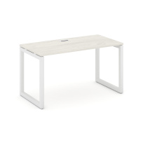 Стол офисный Style Project SN-4O.SP-004 / Дуб Табак – Металл Белый / 1580×600×750