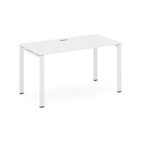Стол офисный Style Project SN-4P.SP-005 / Дуб Табак – Металл Белый / 1780×600×750