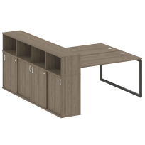 Metal System Quattro Р. ст. с шкафом-купе на О-образном м/к 40БО.РС-СШК-4.4 Т Акация/Антрацит металл 2010*2332*1098 Metal System Quattro Р. ст. с шкафом-купе на О-образном м/к 40БО.РС-СШК-4.4 Т Акация/Антрацит металл 2010*2332*1098