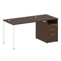 Metal System Quattro Р. ст. с тумбой на П-образном м/к 40БП.РС-СТП-1.2 Акация/Антрацит металл 1612*720*750 Metal System Quattro Р. ст. с тумбой на П-образном м/к 40БП.РС-СТП-1.2 Акация/Антрацит металл 1612*720*750