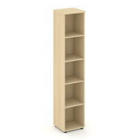 Стеллаж высокий узкий Style Project / SN.STU.E-100 Белый – Тиквуд Светлый / 400×400×1982 Стеллаж высокий узкий Style Project / SN.STU.E-100 Белый – Тиквуд Светлый / 400×400×1982