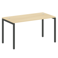 Metal System Quattro Стол офисный на П-образном м/к 40БП.СП-3 Вяз/Мокко металл 1400×720×750 Metal System Quattro Стол офисный на П-образном м/к 40БП.СП-3 Вяз/Мокко металл 1400×720×750
