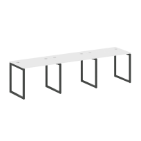 Metal System Quattro Р. ст. на 3 раб. места на О-образном м/к 40БО.СМ-3.1 Акация/Антрацит металл 3000*720*750 Metal System Quattro Р. ст. на 3 раб. места на О-образном м/к 40БО.СМ-3.1 Акация/Антрацит металл 3000*720*750