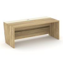 Corner Стол руководителя прямой без тумбы COR.SR-20 Орех лоренцо/Графит 2000×900×750 Corner Стол руководителя прямой без тумбы COR.SR-20 Орех лоренцо/Графит 2000×900×750