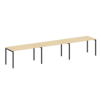 Metal System Quattro Р. ст. на 3 раб. места на П-образном м/к 40БП.СМ-3.3 Акация/Антрацит металл 4200*720*750 Metal System Quattro Р. ст. на 3 раб. места на П-образном м/к 40БП.СМ-3.3 Акация/Антрацит металл 4200*720*750