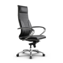 Кресло для руководителя Метта L 1c 44B/K_17838 Кожа перфорированная NewLeather – Черный Кресло для руководителя Метта L 1c 44B/K_17838 Кожа перфорированная NewLeather – Черный