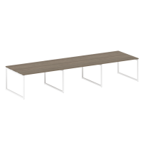 Metal System Quattro Перег. стол (3 столешницы) на О-оразном м/к 40БО.ПРГ-3.3 Акация/Антрацит металл 4200*1235*750 Metal System Quattro Перег. стол (3 столешницы) на О-оразном м/к 40БО.ПРГ-3.3 Акация/Антрацит металл 4200*1235*750