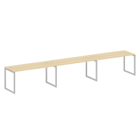 Metal System Quattro Р. ст. на 3 раб. места на О-образном м/к 40БО.СМ-3.4 Акация/Антрацит металл 4800*720*750 Metal System Quattro Р. ст. на 3 раб. места на О-образном м/к 40БО.СМ-3.4 Акация/Антрацит металл 4800*720*750