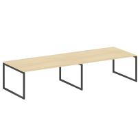 Metal System Quattro Перег. стол (2 столешницы) на О-образном м/к 40БО.ПРГ-2.5 Акация/Антрацит металл 3600*1235*750 Metal System Quattro Перег. стол (2 столешницы) на О-образном м/к 40БО.ПРГ-2.5 Акация/Антрацит металл 3600*1235*750