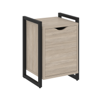 Loft Тумба на регулируемых опорах с распашным фасадом VR.L-T2.O Тиквуд тёмный/Чёрный металл 500×460×719 Loft Тумба на регулируемых опорах с распашным фасадом VR.L-T2.O Тиквуд тёмный/Чёрный металл 500×460×719