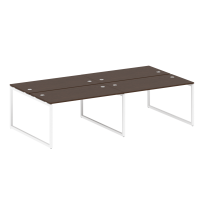 Metal System Quattro Р. ст. на 4 раб. места на О-образном м/к 40БО.СМ-4.3 Акация/Антрацит металл 2800*1475*750 Metal System Quattro Р. ст. на 4 раб. места на О-образном м/к 40БО.СМ-4.3 Акация/Антрацит металл 2800*1475*750
