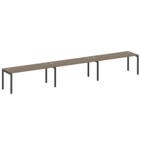 Metal System Quattro Р. ст. на 3 раб. места на П-образном м/к 50БП.СМ-3.5 Акация/Антрацит металл 5400*720*750 Metal System Quattro Р. ст. на 3 раб. места на П-образном м/к 50БП.СМ-3.5 Акация/Антрацит металл 5400*720*750