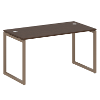 Metal System Quattro Стол офисный на О-образном м/к 40БО.СП-3 Вяз/Мокко металл 1400×720×750