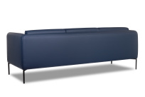 Диван офисный трехместный Savoy Euroforma / Экокожа Euroline 980 / Серо-синяя / 2185×800×720 Диван офисный трехместный Savoy Euroforma / Экокожа Euroline 980 / Серо-синяя / 2185×800×720