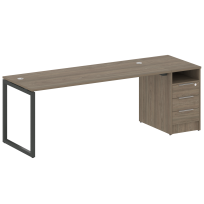 Metal System Quattro Р. ст. с тумбой на О-образном м/к 40БО.РС-СТП-1.5 Акация/Антрацит металл 2212*720*750 Metal System Quattro Р. ст. с тумбой на О-образном м/к 40БО.РС-СТП-1.5 Акация/Антрацит металл 2212*720*750