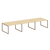 Metal System Quattro Перег. стол (3 столешницы) на О-оразном м/к 40БО.ПРГ-3.3 Акация/Антрацит металл 4200*1235*750 Metal System Quattro Перег. стол (3 столешницы) на О-оразном м/к 40БО.ПРГ-3.3 Акация/Антрацит металл 4200*1235*750