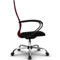 Кресло офисное Metta  SU-CP-8P (SU-СК130-8P) CH / Красный – Красный