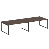 Metal System Quattro Перег. стол (2 столешницы) на О-образном м/к 40БО.ПРГ-2.5 Акация/Антрацит металл 3600*1235*750 Metal System Quattro Перег. стол (2 столешницы) на О-образном м/к 40БО.ПРГ-2.5 Акация/Антрацит металл 3600*1235*750