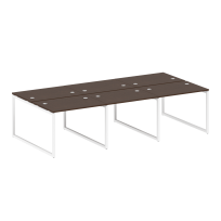 Metal System Quattro Р. ст. на 6 раб. места на О-образном м/к 40БО.СМ-6.1 Акация/Антрацит металл 3000*1475*750 Metal System Quattro Р. ст. на 6 раб. места на О-образном м/к 40БО.СМ-6.1 Акация/Антрацит металл 3000*1475*750