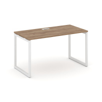 Стол офисный Style Project SN-4O.SP-003 / Дуб Табак – Металл Белый / 1380×600×750