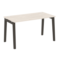 Onix Wood Стол офисный OW.SP-3.7 Дуб мали/Дуб светлый/Белый металл 1380×720×750 Onix Wood Стол офисный OW.SP-3.7 Дуб мали/Дуб светлый/Белый металл 1380×720×750