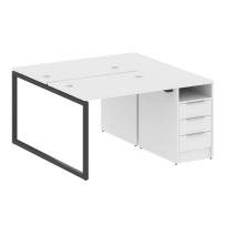 Metal System Quattro Р. ст. с тумбой на О-образном м/к 40БО.РС-СТП-2.1 Акация/Антрацит металл 1412*1475*750 Metal System Quattro Р. ст. с тумбой на О-образном м/к 40БО.РС-СТП-2.1 Акация/Антрацит металл 1412*1475*750