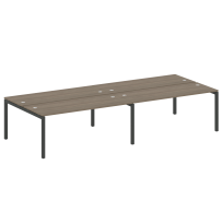 Metal System Quattro Р. ст. на 4 раб. места на П-образном м/к 50БП.СМ-4.5 Акация/Антрацит металл 3600*1475*750 Metal System Quattro Р. ст. на 4 раб. места на П-образном м/к 50БП.СМ-4.5 Акация/Антрацит металл 3600*1475*750