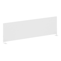 Metal System Экран для стола боковой Б.ЭКР-120 Акация/Белый металл 1200*348*18