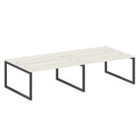 Metal System Quattro Р. ст. на 4 раб. места на О-образном м/к 50БО.СМ-4.4 Акация/Антрацит металл 3200*1475*750 Metal System Quattro Р. ст. на 4 раб. места на О-образном м/к 50БО.СМ-4.4 Акация/Антрацит металл 3200*1475*750