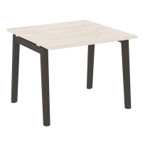 Onix Wood Стол переговорный (1 столешница) OW.PRG-1.1 Белый бриллиант/Дуб светлый/Белый металл 980*980*750 Onix Wood Стол переговорный (1 столешница) OW.PRG-1.1 Белый бриллиант/Дуб светлый/Белый металл 980*980*750