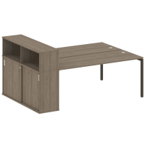 Metal System Quattro Р. ст. с шкафом-купе на П-образном м/к 40БП.РС-СШК-2.5 Т Акация/Антрацит металл 2210*1475*1098 Metal System Quattro Р. ст. с шкафом-купе на П-образном м/к 40БП.РС-СШК-2.5 Т Акация/Антрацит металл 2210*1475*1098