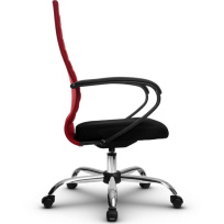 Кресло офисное Metta  SU-CP-10P (SU-СК130-10P) CH / Красный – Красный