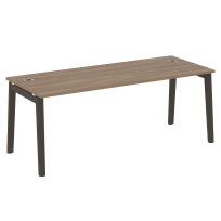 Onix Wood Direct Стол руководителя OW.SRR-6.8 Белый бриллиант/Дуб светлый/Белый металл 1980*800*750 Onix Wood Direct Стол руководителя OW.SRR-6.8 Белый бриллиант/Дуб светлый/Белый металл 1980*800*750