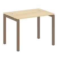 Metal System Quattro Стол офисный на П-образном м/к 50БП.СП-1 Вяз/Мокко металл 1000×720×750 Metal System Quattro Стол офисный на П-образном м/к 50БП.СП-1 Вяз/Мокко металл 1000×720×750