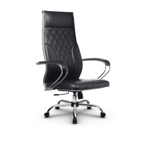 Кресло для руководителя Метта L 1c 44M/K_17833 Кожа перфорированная NewLeather – Черный Кресло для руководителя Метта L 1c 44M/K_17833 Кожа перфорированная NewLeather – Черный