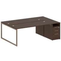Metal System Quattro Р. ст. с тумбой на О-образном м/к 40БО.РС-СТП-2.5 Акация/Антрацит металл 2212*1475*750 Metal System Quattro Р. ст. с тумбой на О-образном м/к 40БО.РС-СТП-2.5 Акация/Антрацит металл 2212*1475*750