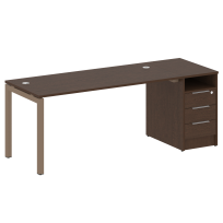 Metal System Quattro Р. ст. с тумбой на П-образном м/к 50БП.РС-СТП-1.4 Акация/Антрацит металл 2012*720*750 Metal System Quattro Р. ст. с тумбой на П-образном м/к 50БП.РС-СТП-1.4 Акация/Антрацит металл 2012*720*750