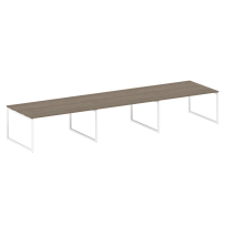 Metal System Quattro Перег. стол (3 столешницы) на О-оразном м/к 40БО.ПРГ-3.4 Акация/Антрацит металл 4800*1235*750 Metal System Quattro Перег. стол (3 столешницы) на О-оразном м/к 40БО.ПРГ-3.4 Акация/Антрацит металл 4800*1235*750