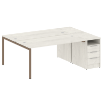 Metal System Quattro Р. ст. с тумбой на П-образном м/к 40БП.РС-СТП-2.4 Акация/Антрацит металл 2012*1475*750 Metal System Quattro Р. ст. с тумбой на П-образном м/к 40БП.РС-СТП-2.4 Акация/Антрацит металл 2012*1475*750